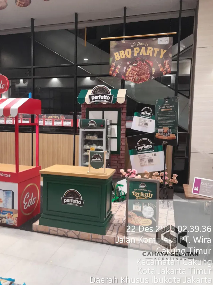 Booth Pameran Custom Perfetto untuk Event di Jakarta