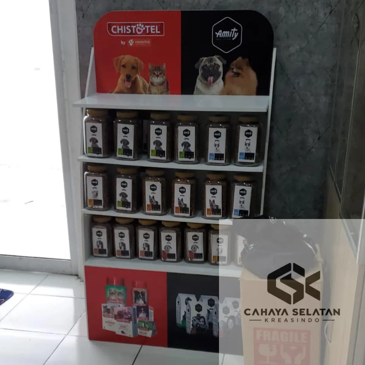 Rak Display Custom Chistotel untuk Spa & Salon di Tangerang